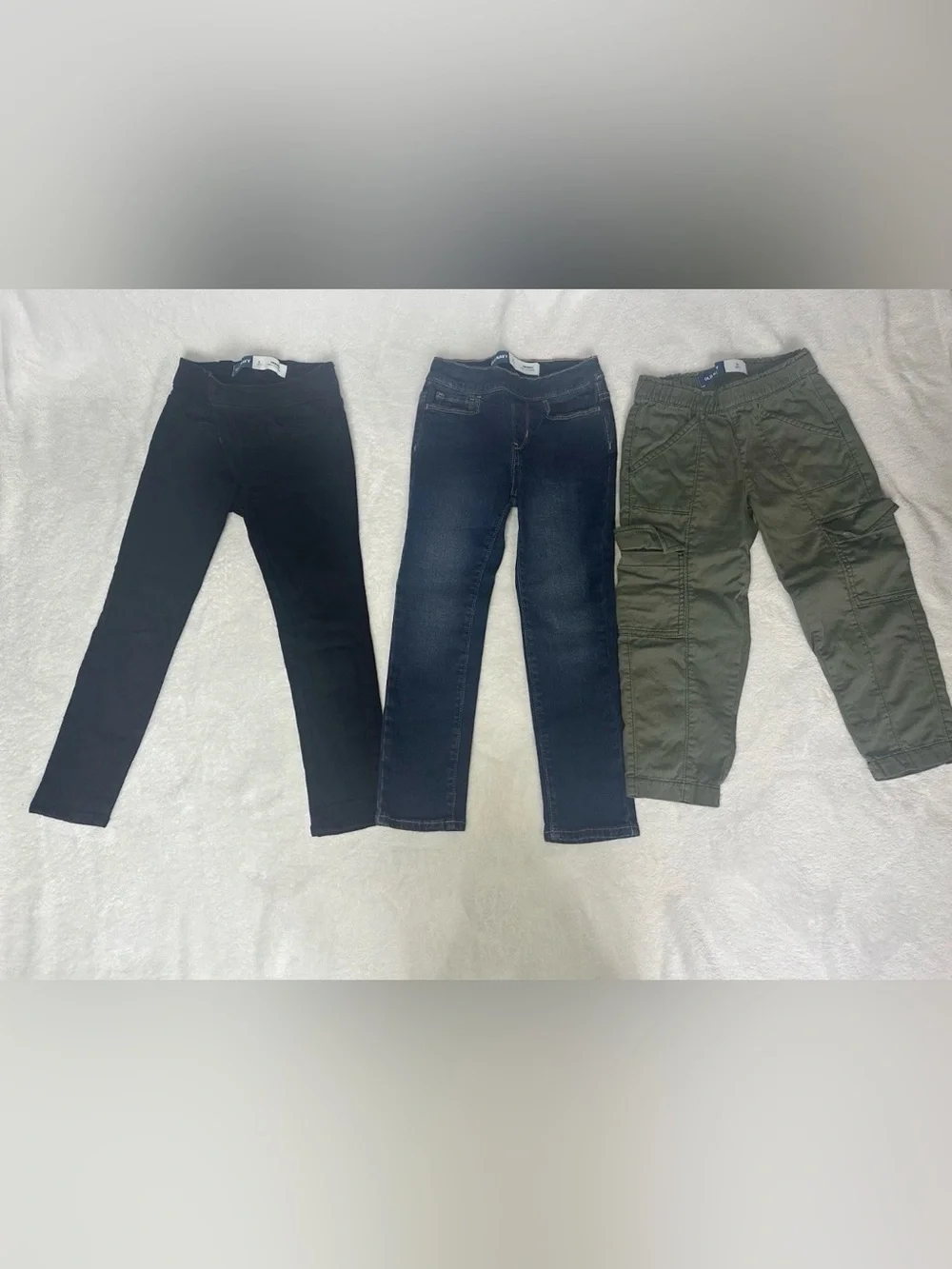 Old Navy Girls Black Jeans Cargo Green Skinny Pants Lot of 3 Size Small S